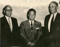 Bell with Mayor Battaile